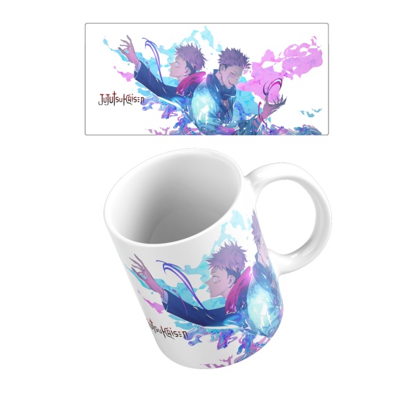 Caneca 325ml - Jujutsu Kaisen - Itadori e Sukuna