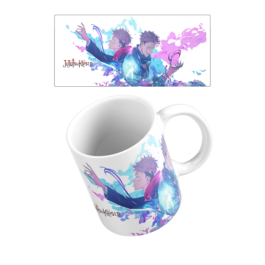 Caneca 325ml - Jujutsu Kaisen - Itadori e Sukuna