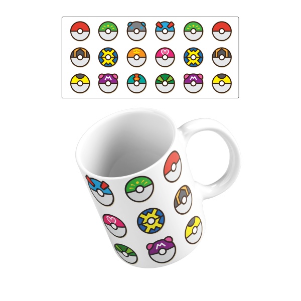 Caneca 325ml - Pokémon - Poké Bolas