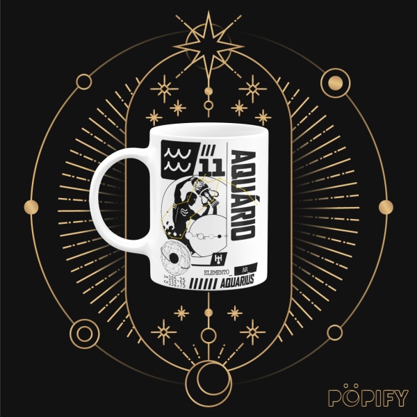 Caneca Zodíaco - Aquário