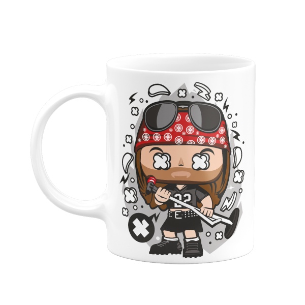 Caneca 325ml - Axl Rose (Guns N' Roses)