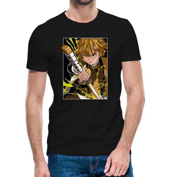 T-Shirt Unissexo - Demon  Slayer - Zenitsu