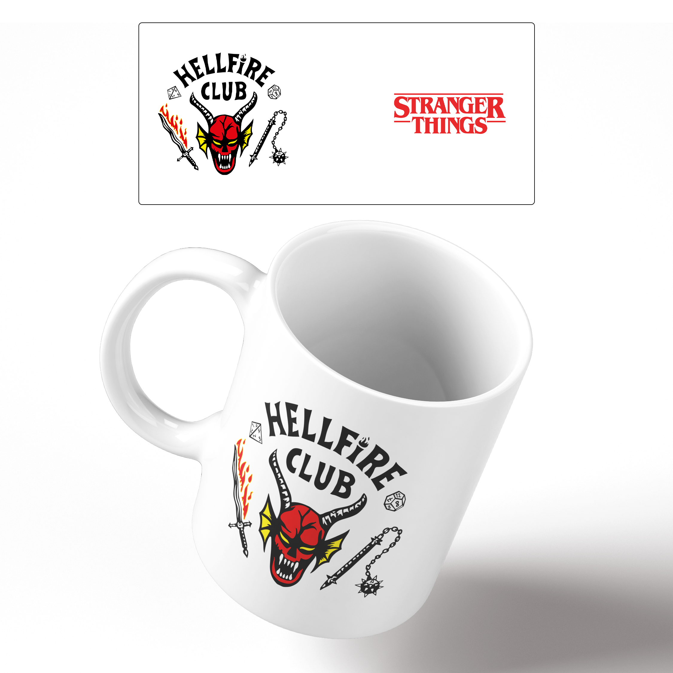 Caneca 325ml - Stranger Things (Hellfire Club)