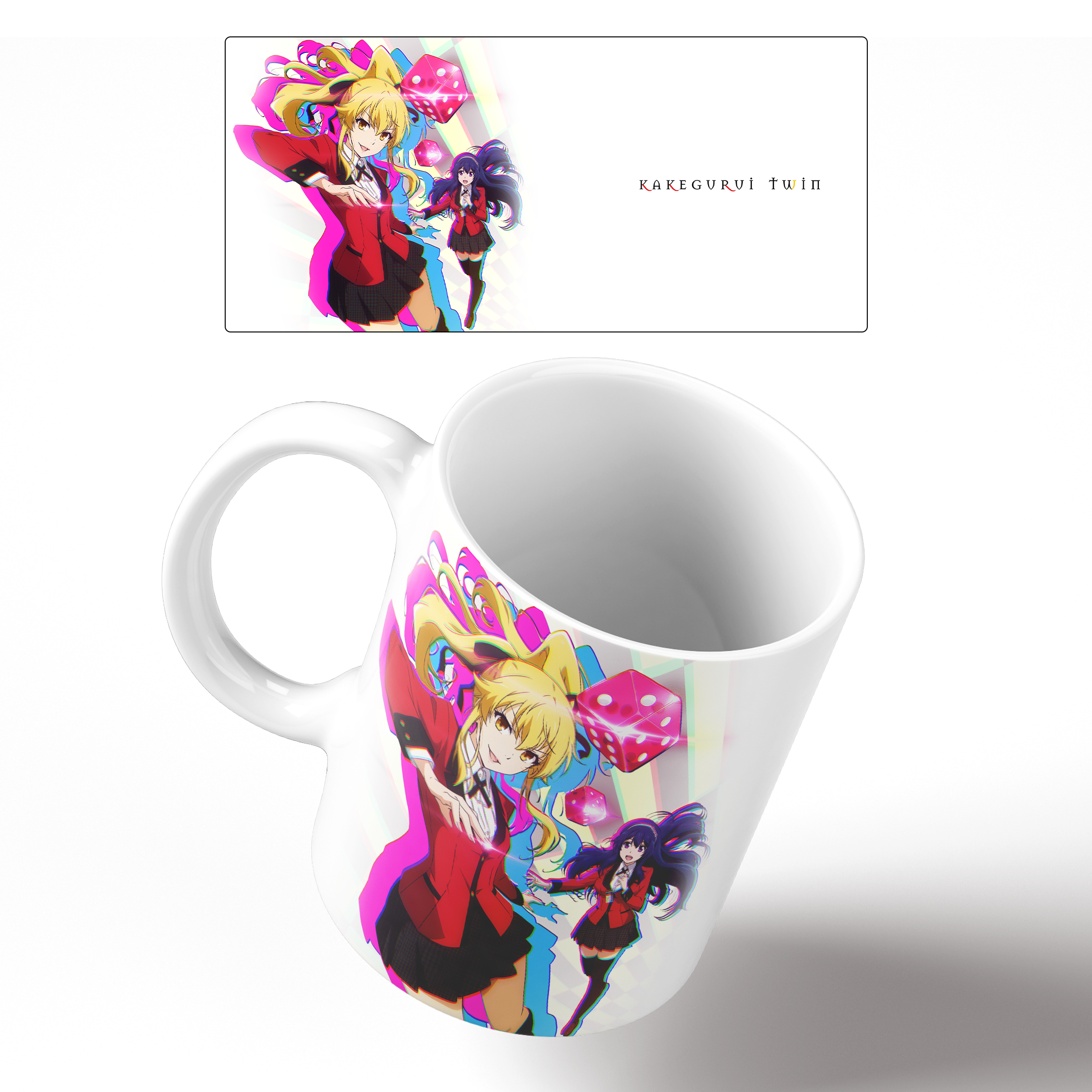 Caneca 325ml - Kakegurui Twin