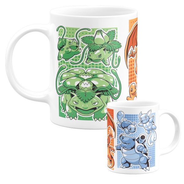 Caneca 325ml - Pokémon (Starters)