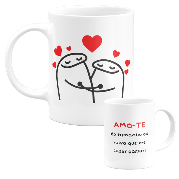 Caneca 325ml - Flork - Amo-te do tamanho da raiva que me fazes passar!
