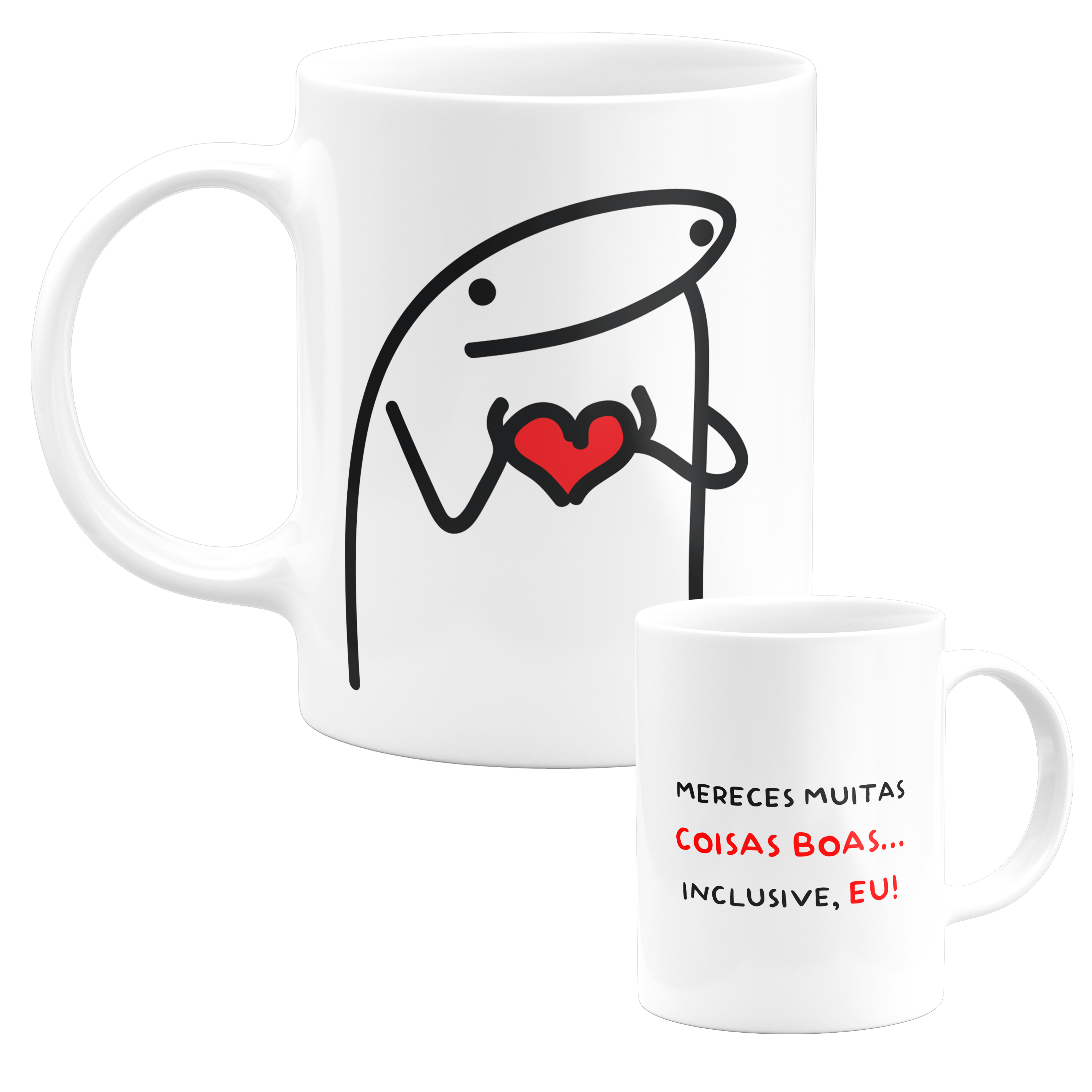 Caneca 325ml - Flork - Mereces muitas coisas boas... Inclusive, eu!