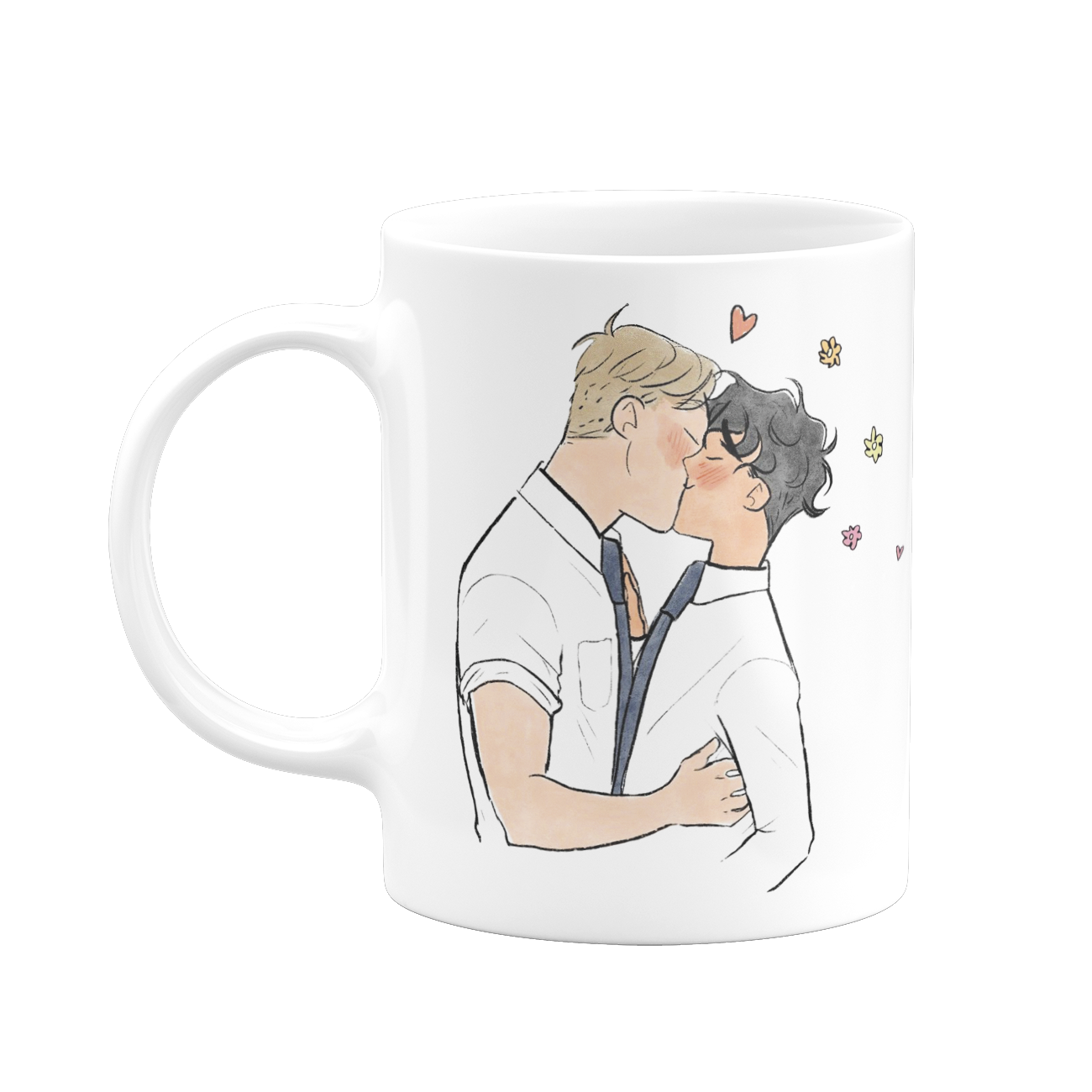Caneca 330ml - Heartstopper - Charlie and Nick White Kiss