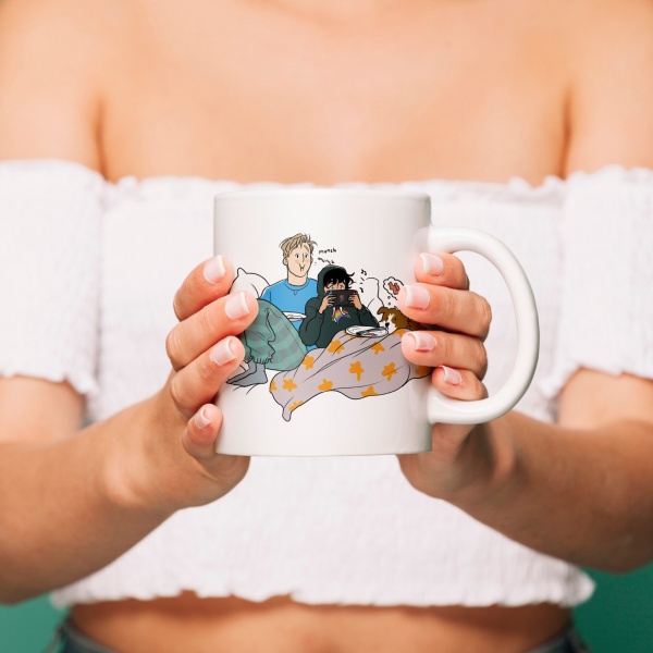 Caneca 330ml - Heartstopper Mug Charlie and Nick - Chill