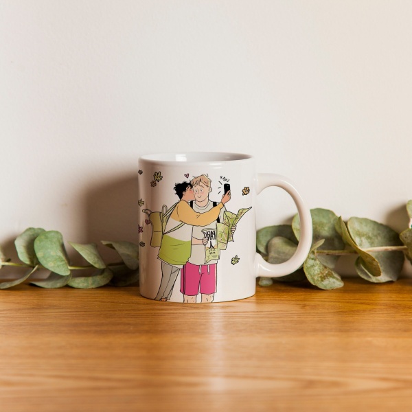 Caneca 330ml - Heartstopper - Charlie and Nick Travel