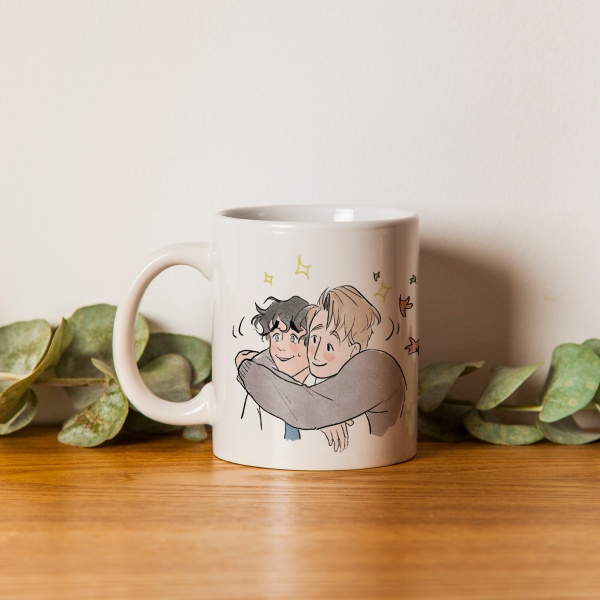 Caneca 330ml - Heartstopper - Charlie and Nick White Hug